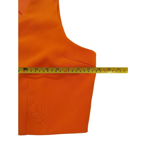 Love Tree Womens Orange Button-Up Vest Size Large With Extra Button. NWT - Picture 5 of 6